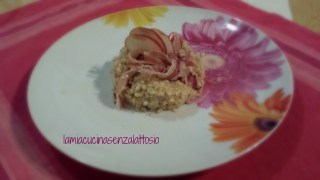 risotto mele speck senza lattosio