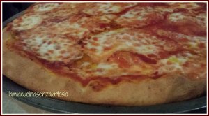 pizza integrale senza lattosio