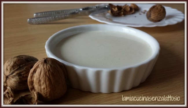 salsa noci senza lattosio