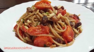 spaghetti uvetta pinoli 4