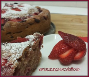 torta fragole senza lattosio