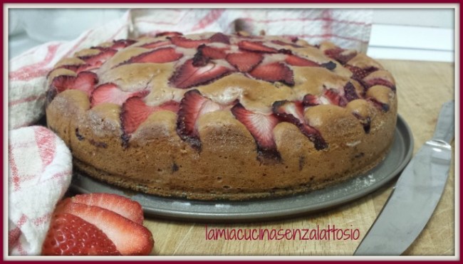 torta fragole senza uova