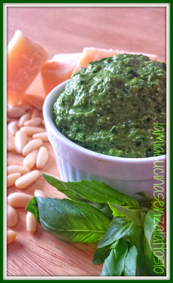 pesto genovese senza lattosio