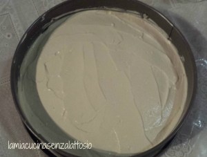 torta fredda al caffè senza lattosio