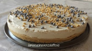 torta fredda al caffè senza lattosio