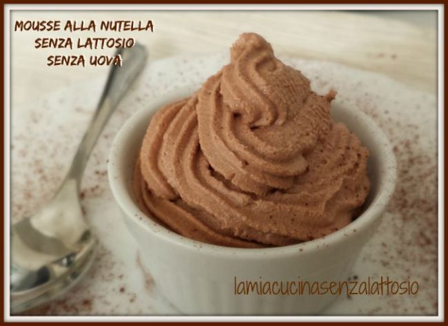 mousse alla nutella senza lattosio