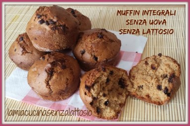 muffin integrali gocce cioccolato senza uova