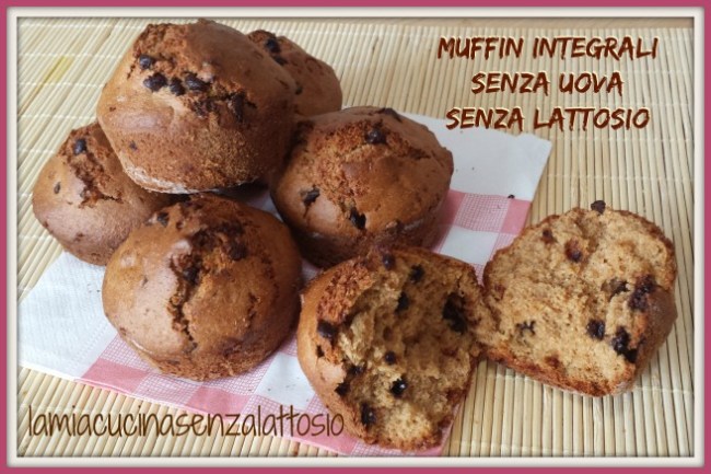 muffin integrali gocce cioccolato senza uova
