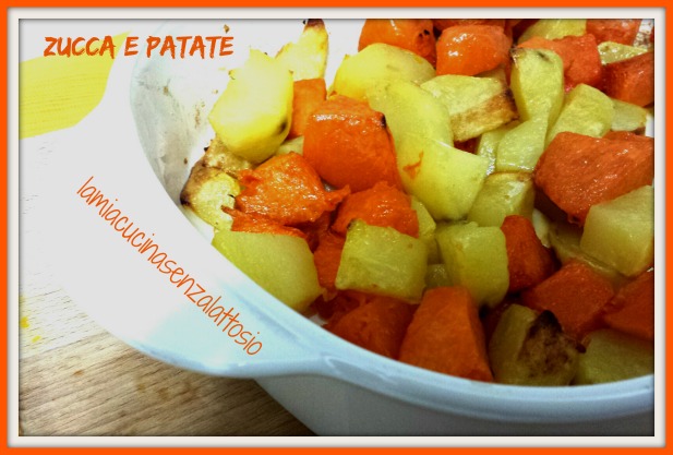 zucca e patate al forno