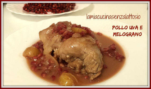 pollo uva e melograno