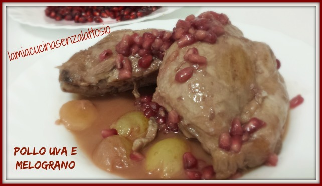 pollo uva e melograno