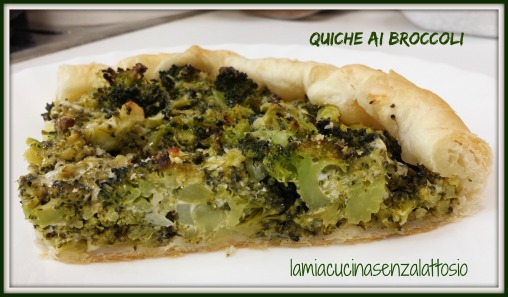 quiche ai broccoli senza lattosio