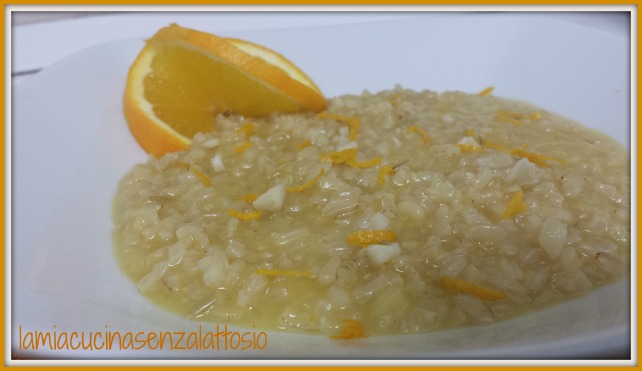 risotto arancia e mandorle