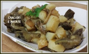 carciofi e patate