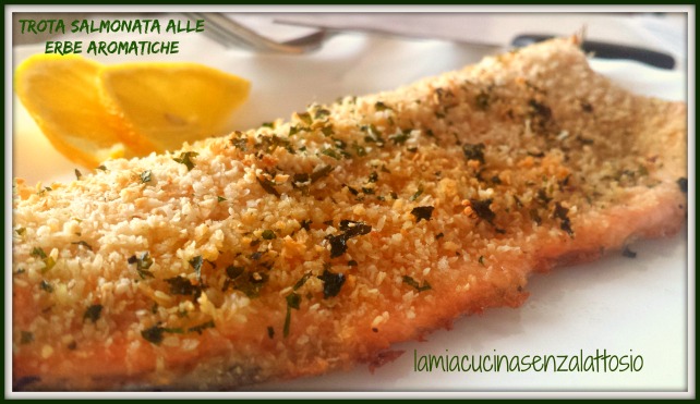 trota salmonata alle erbe aromatiche