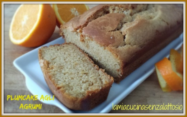 plumcake agli agrumi senza uova senza lattosio