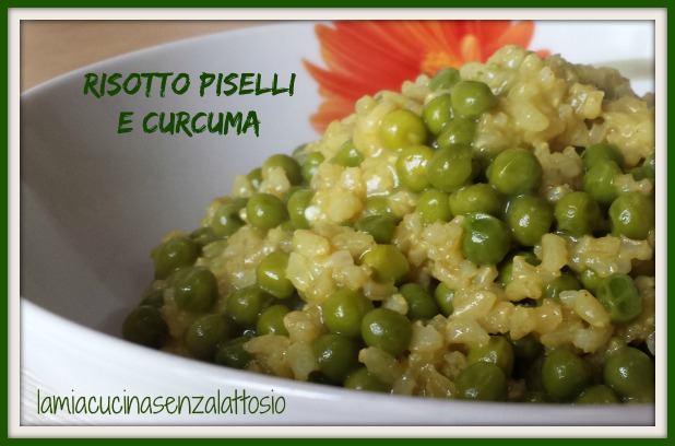 risotto piselli e curcuma