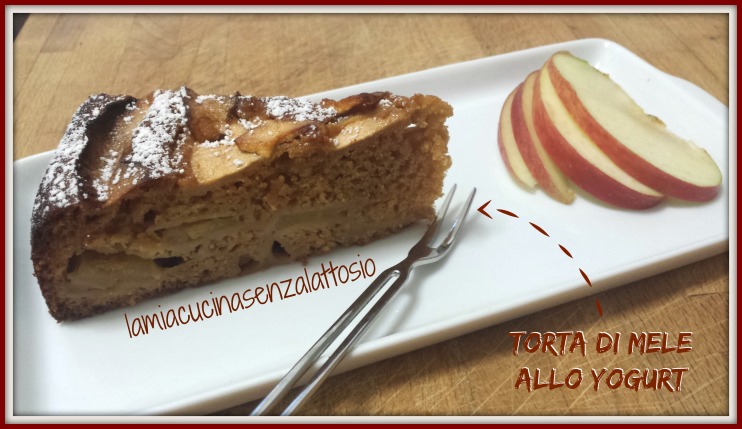 torta yogurt e mele senza uova senza lattosio