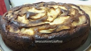torta di mele senza uova e senza lattosio