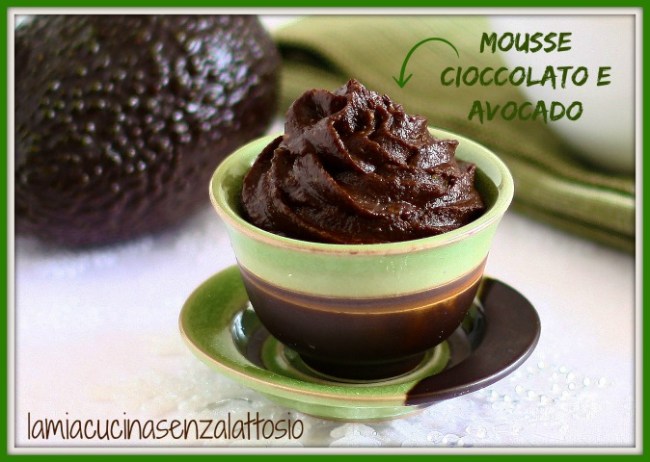 mousse avocado cioccolato