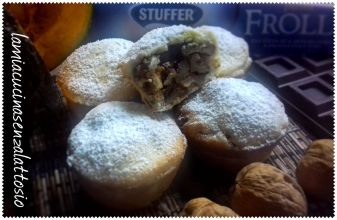 tortini pasta frolla zucca noci