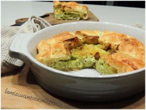 torta salata pesto e formaggi