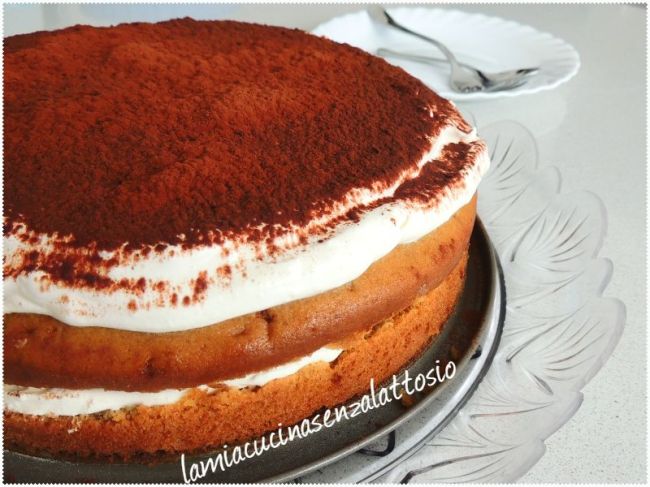 torta tiramisù senza uova senza lattosio