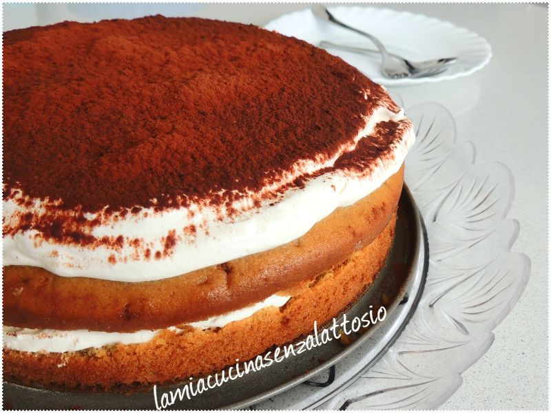 torta tiramisù senza uova senza lattosio