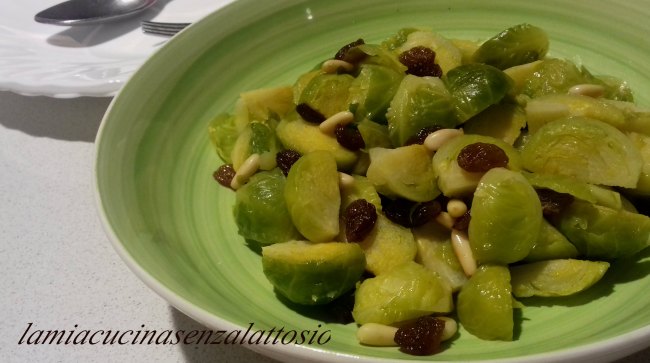 cavoletti bruxelles uvetta pinoli