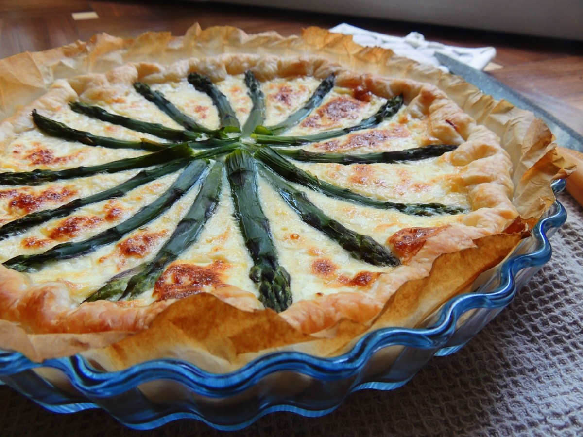 torta salata asparagi e jocca senza lattosio