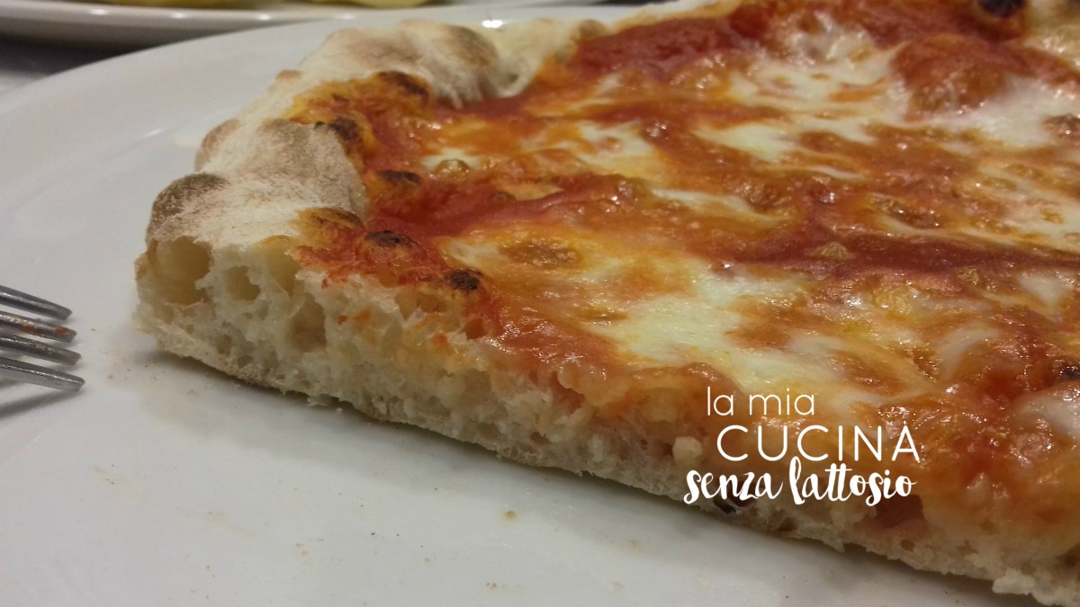 pizza senza lattosio