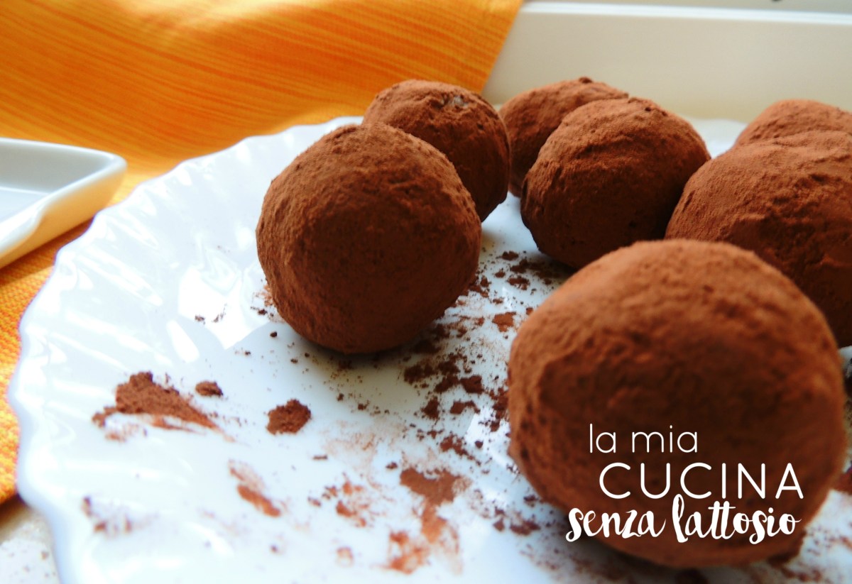 tartufi al cocco senza lattosio