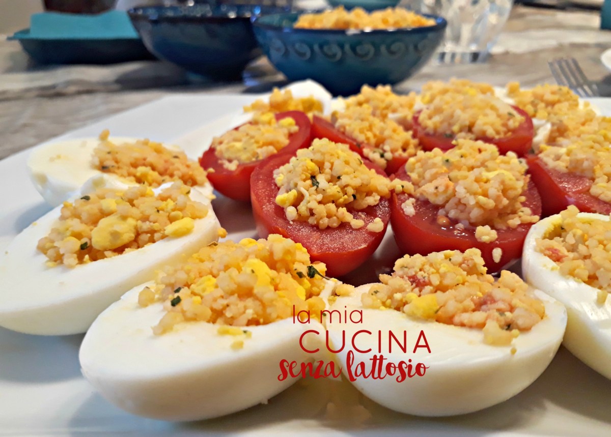 uova e pomodori ripieni