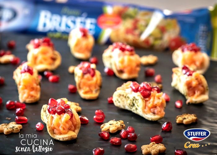 minitacos mousse salmone senza lattosio