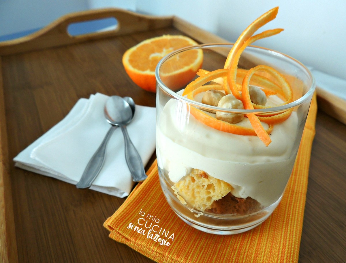 coppette mascarpone, pandoro e arancia