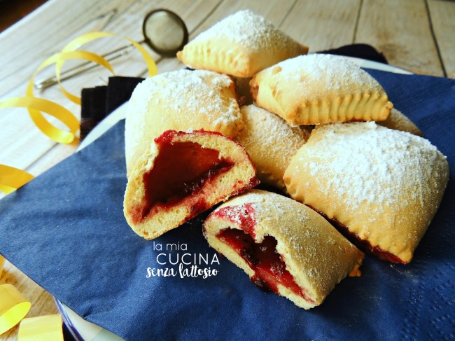 chiacchiere ripiene senza lattosio