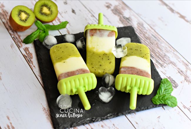 ghiaccioli kiwi e cacao