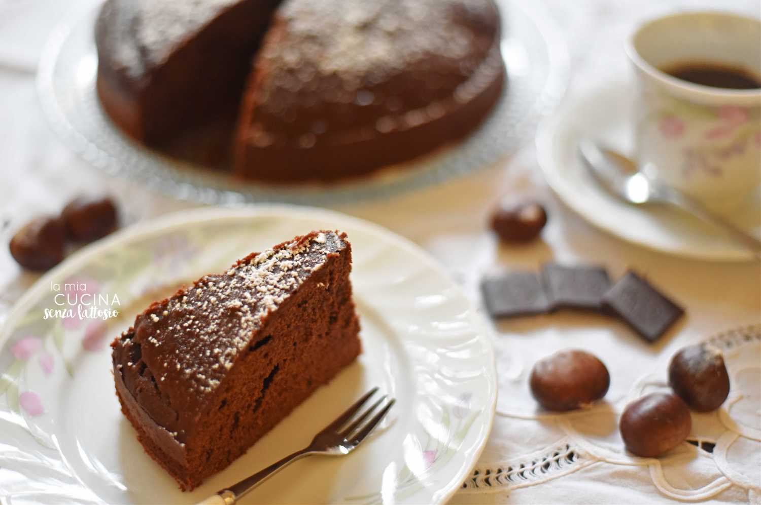 torta castagne e cioccolato