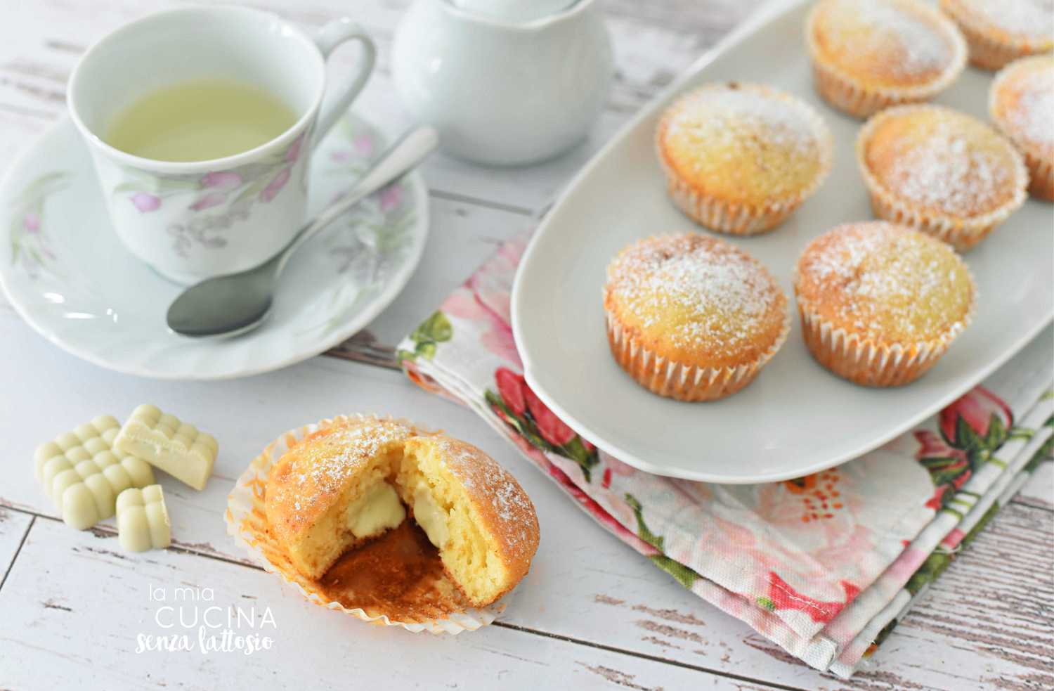 muffin fragole e cioccolato bianco