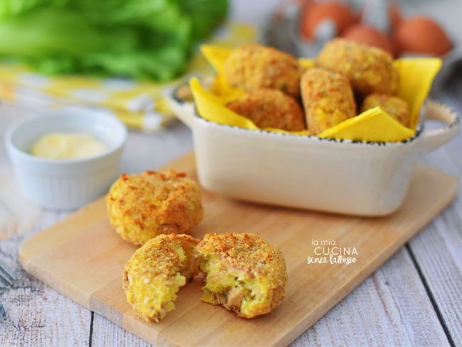 polpette tonno e patate senza lattosio