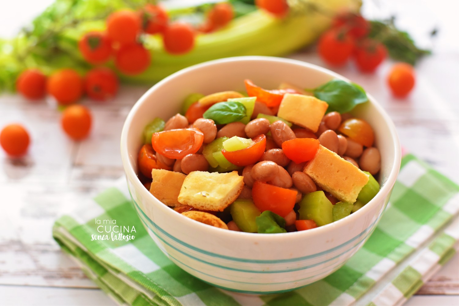 insalata fagioli crostini